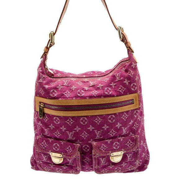 LOUIS VUITTON Fuchsia Pink Monogram Baggy Denim Bag GM  DC# SD0036 - Picture 1 of 14